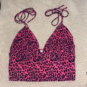 Superdown Cheetah Crop Top